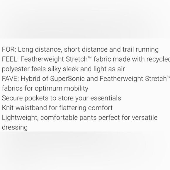 NWT Athleta Run With It Black Pant Size Small. - Picture 6 of 6